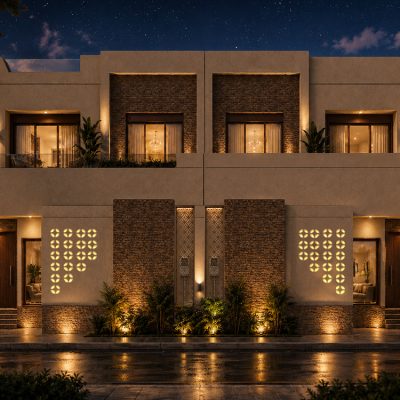 فيلتين متلاصقتين سكني دور ونصف بحي النخيل بمدينة تبوك (7)